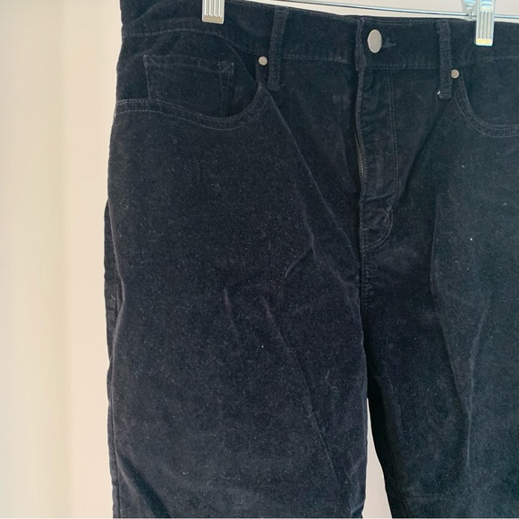 A.N.A Pants Women's 12 Black High-Rise Skinny Stretch Velvet Faux Slim Fit - Picture 3 of 7